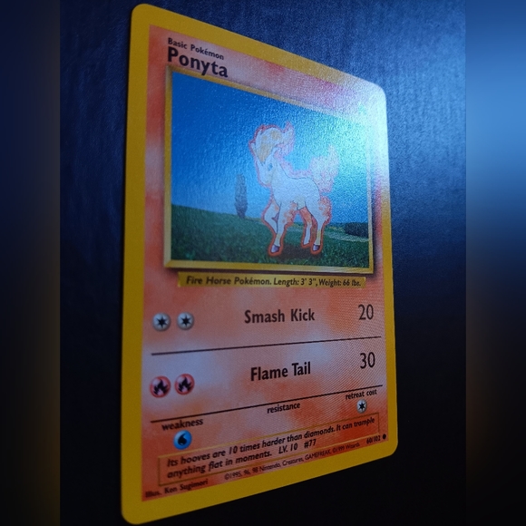 Ponyta Pokemon Card - Base Set - NO. 60/102 Common Non-Holo - Picture 4 of 9
